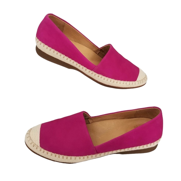 Dansko | Shoes | Dansko Leather Espadrille Slip Ons In Fuchsia | Poshmark